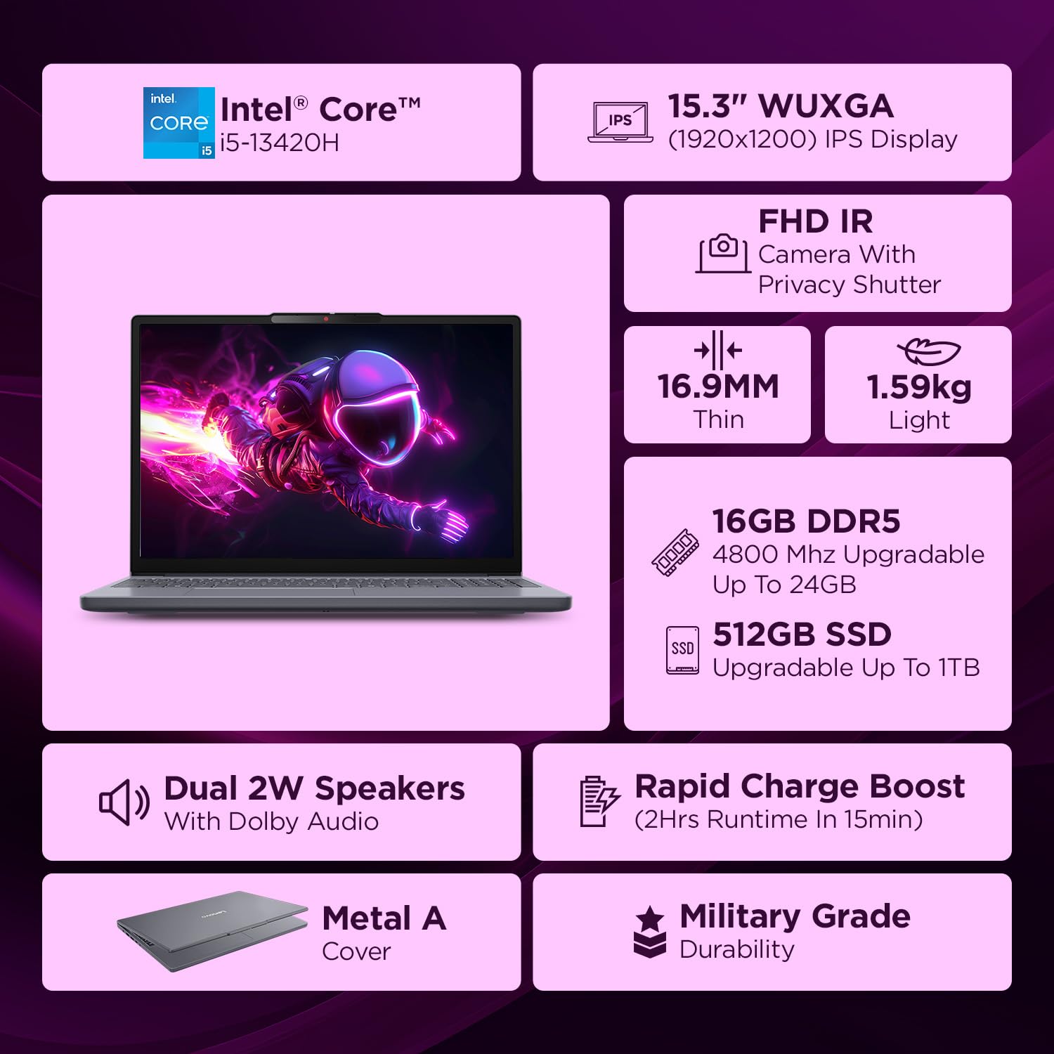 IdeaPad Slim 3 15IRH10 i5 13420H Laptop - Image 11