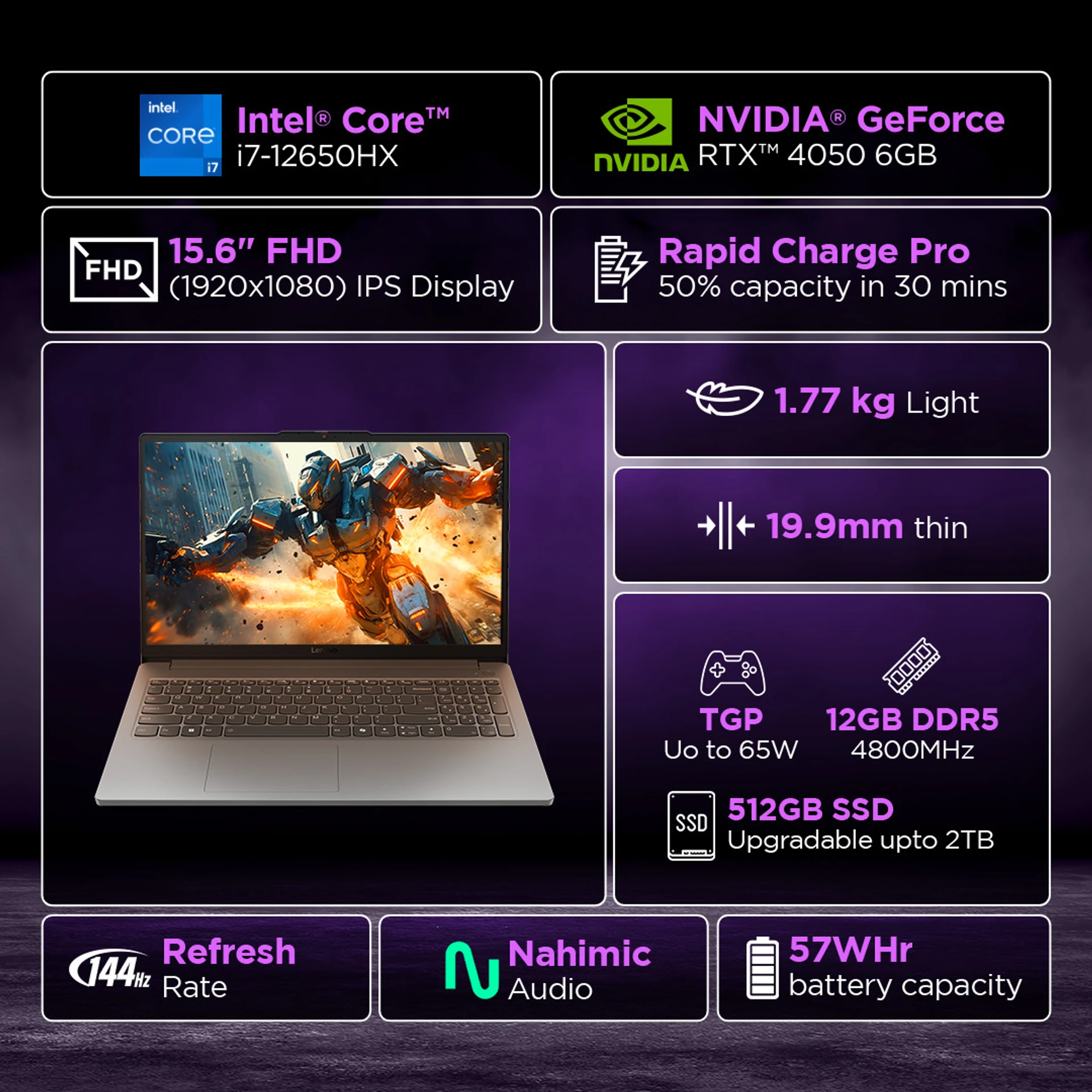 LOQ Essential i7 12650HX Laptop - Image 2